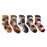 5 Pairs/Lot Combed Cotton Men's Socks (7-10)