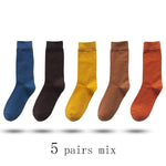 5 Pairs Business Dress Socks High Quality