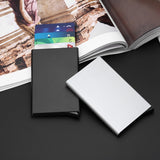 Quality Stainless Steel Credit Card Holder Slim , RFID Metal