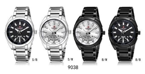 NAVIFORCE Brand Watches Quartz Watch Stainless Steel Band 30M Waterproof