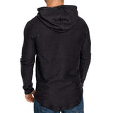 New Men's Solid Color Sweatshirt Fashion Hoodie