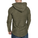 New Men's Solid Color Sweatshirt Fashion Hoodie