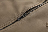 Jacket 100% Cotton Solid Fashion Vintage High Quality