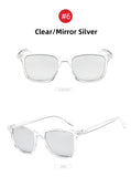 VIVIBEE 2021 Trending Small Men Square Mirror Glasses Vintage